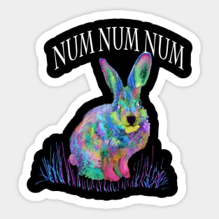 Funny hippy design Sticker